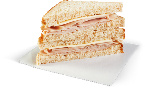 Sandwich Turkey & Cheese On Wheat Bread Wedge 301043-012-1