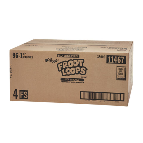 Cereal Froot Loops® Reduced Sugar Sweetened Multi-grain Bowl Pak