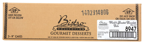 Bistro Collection Pre Cut Chocolate Cake, 94 Ounce -- 2 per case.