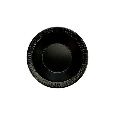 Bowl Foam Laminated Black 10-12 Oz