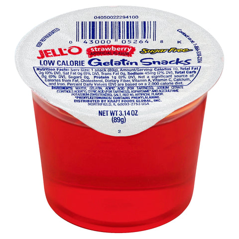 Gelatin Strawberry Sugar Free Snackpak