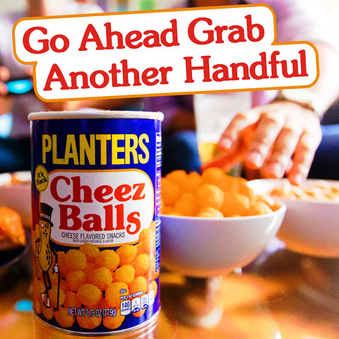 Planters Cheese Curls and Balls - Shipper -- 36 per case.