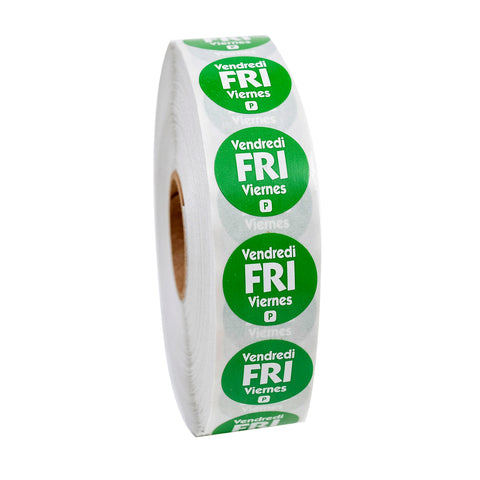 DateIt™ LABEL PERMANENT CIRCLE GREEN FRIDAY .75