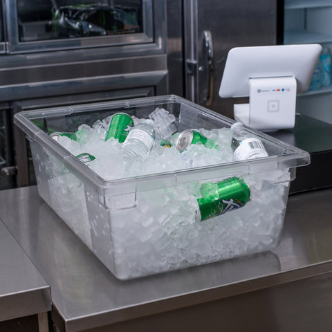 Container Food Storage Polycarnbonate Clear 12.5 Gal 26x18x9