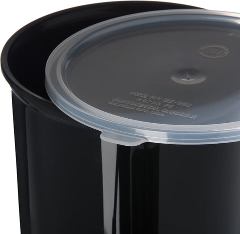 Carlisle CROCK W/ LID POLY-TUF™ BLACK 2.7 QT