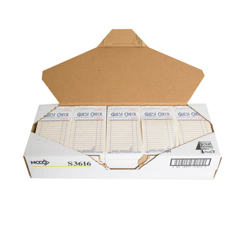 Guest Check Paper 1 Part Salmon 16 Line 3.5x6.75