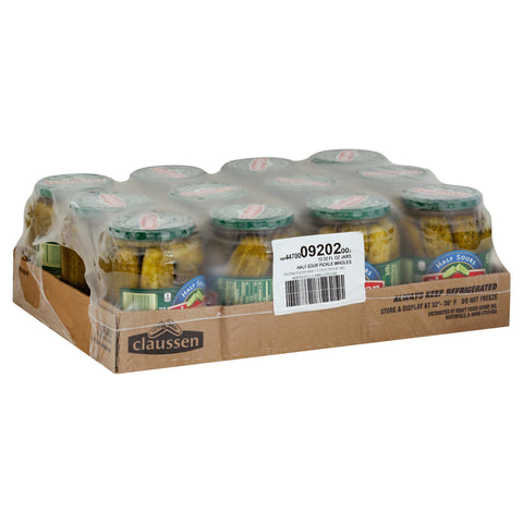 Pickle Half Sour Glass Jar Refrigerated