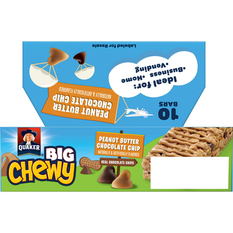 Quaker Chewy QUAKER BIG CHEWY PB CHOC CHIP 10/1.48Z