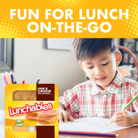 Kraft Oscar Mayer Lunchable Ham and Cheddar Cheese, 4.5 Ounce -- 16 per case.