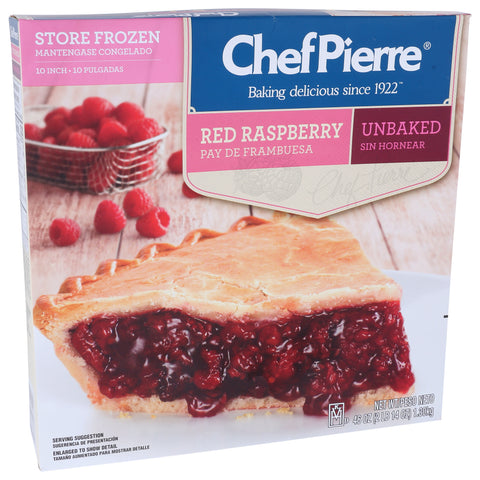 Pie Red Raspberry Fruit Traditional Unbaked 10