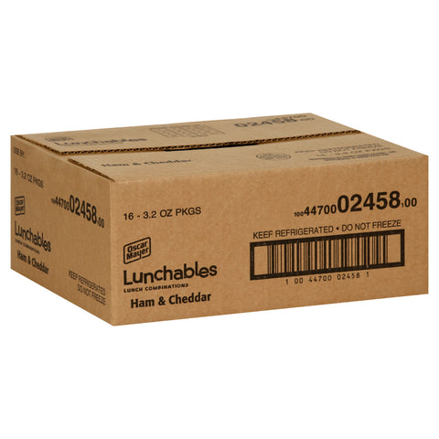 Kraft Oscar Mayer Lunchable Ham and Cheddar Cheese, 4.5 Ounce -- 16 per case.
