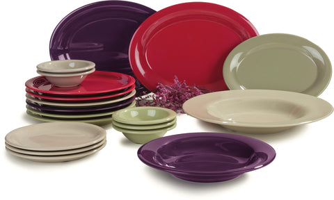Carlisle PLATE DINNER NARROW RIM DURUS® MELAMINE ROMA RED 9