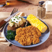 Advancepierre™ BEEF CUBE STEAK WESTERN STYLE BREADED 5.33 OZ 10000014631