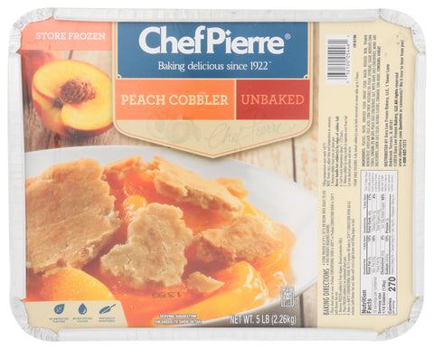 Sara Lee Chef Pierre Peach Cobbler, 5 Pound -- 2 per case.