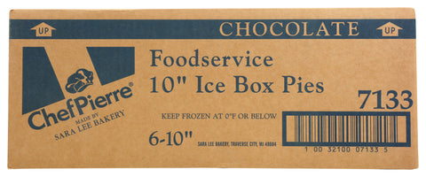 Chef Pierre PIE CHOCOLATE ICEBOX CONDENSED W/DOMES 10