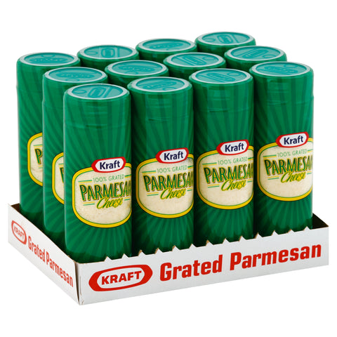 Kraft Grated Parmesan Cheese, 3 Ounce -- 24 per case.