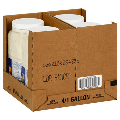 Dressing Light Done Right Ranch 4 Case 1 Gallon