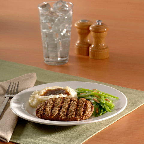 Advance Food Down Home Beef Salisbury Steak, 2.70 Ounce -- 59 per case.