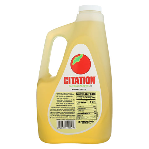 Citation Canola Salad Oil -- 3 Case 1 Gallon