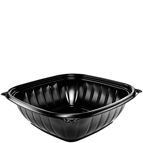 Bowl Square Plastic Black 48 Oz