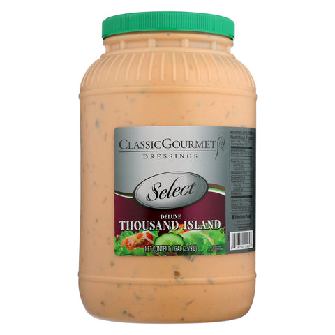 Ventura Foods Classic Gourmet Select Deluxe Thousand Island Salad Dressing, 4 Gallon.