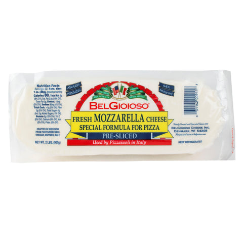 Belgioioso CHEESE MOZZARELLA FRESH PIZZAA THIN SLICED