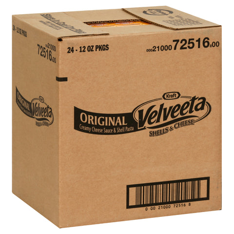 Velveeta Shells And Cheese Dinner Entree, 12 Ounce --24 Case