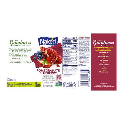 Naked Juice JUICE POMEGRANATE BLUEBERRY