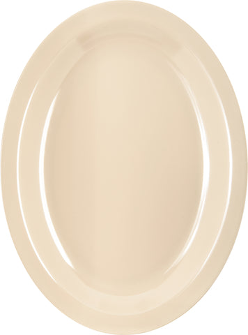 Carlisle PLATTER TRAY OVAL KINGLINE™ MELAMINE TAN 12X9