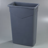 Container Waste Trimline™ Rectangle Trash Can Grey 23 Gal