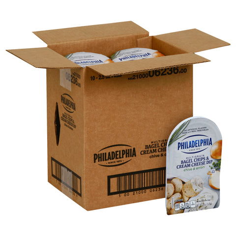 Bagel Chips Cream Cheese Dip Chive & Onion