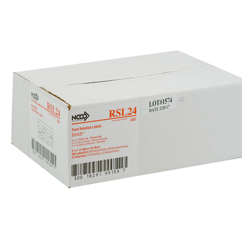 National Checking Company Shelf Life Removable Label, 2 x 4 inch -- 500 per case.