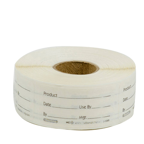 Label Use By Dissolvable 1x2