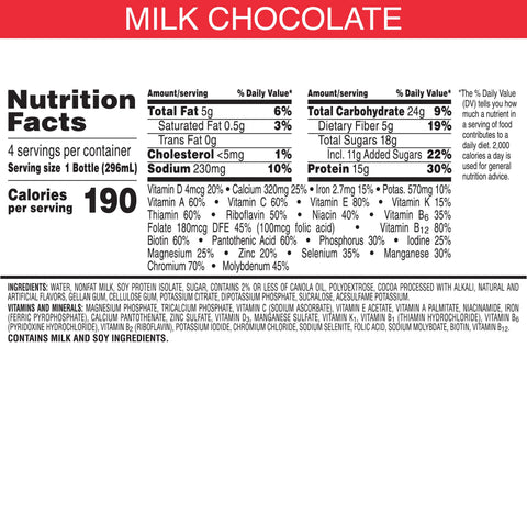 Kelloggs Special K Milk Chocolate Protein Liquid Shake, 10 Fluid Ounce -- 12 per case.