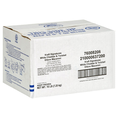Kraft Signature White Cheddar Cheese, 4 Pound -- 4 per case